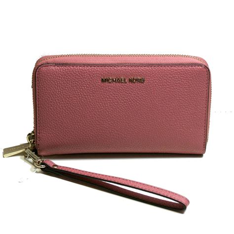 michael kors wristlet wallet rose quitled|Michael Kors wristlet outlet.